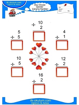Çocuklar İçin toplam işlemi yaprak testleri 